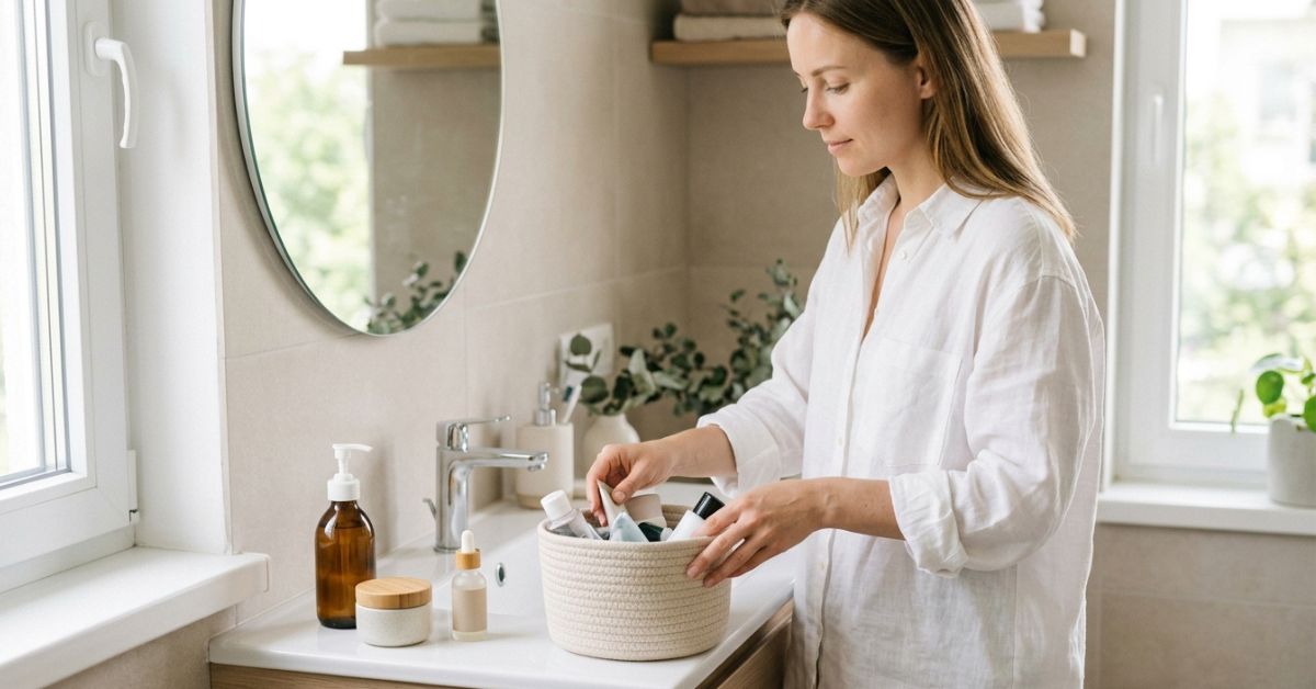 Ma routine beauté minimaliste Pourquoi j'ai supprimé 5 produits de ma salle de bain